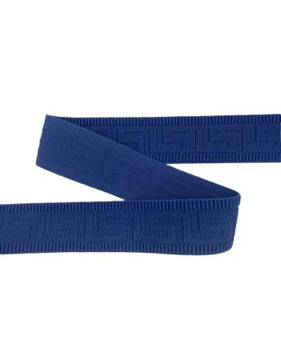 50 cm elastische Besätze, griechischer Frühling, gearbeitet, blau, 4 cm hoch