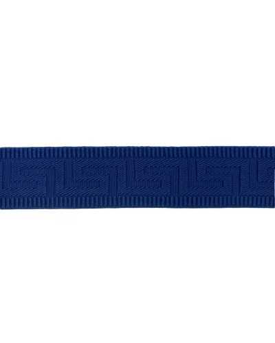 50 cm elastische Besätze, griechischer Frühling, gearbeitet, blau, 4 cm hoch