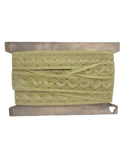 50 cm Verzierungen, Spitzentrennwand, Lurex-Häkelmodell, Bandband, 4 cm hoch