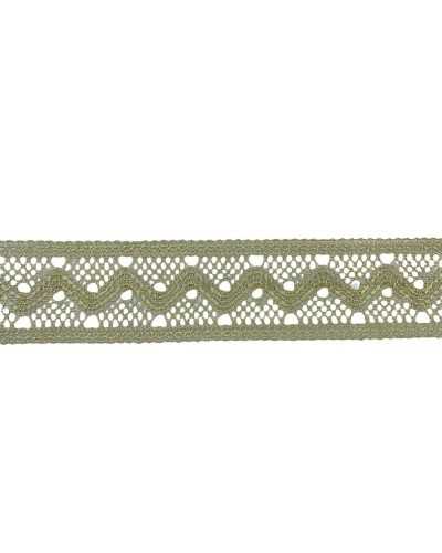 50 cm Verzierungen, Spitzentrennwand, Lurex-Häkelmodell, Bandband, 4 cm hoch
