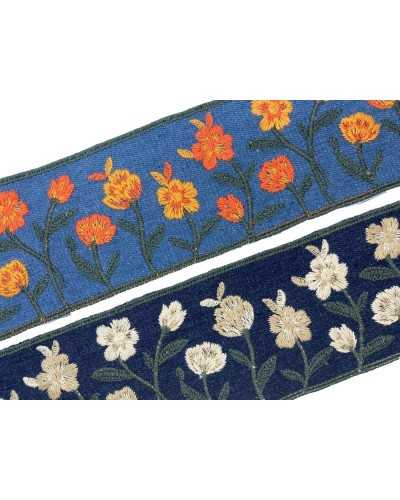 15 Cm Passementerie Ruban Jeans Tissu Broderie Sangallo Coton Haut 8,5 Cm