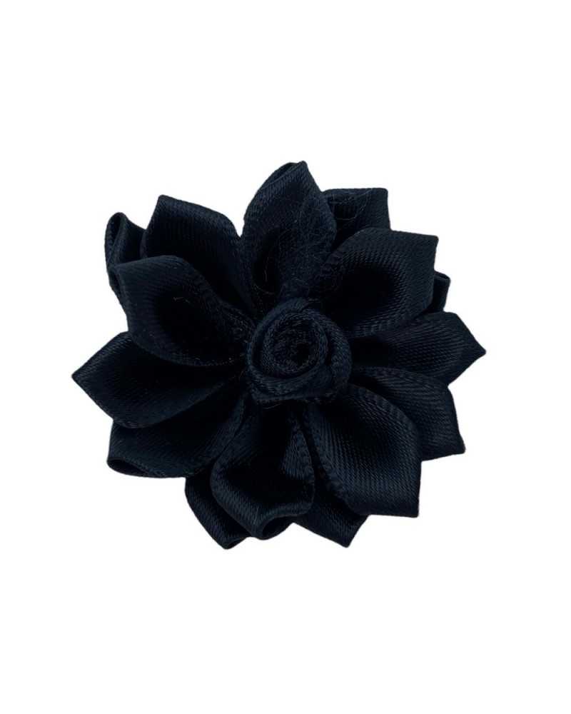 Aplicación Pétalos Flor Satén Coser Pequeña Rosa 8 Pétalos 4x4 Cm