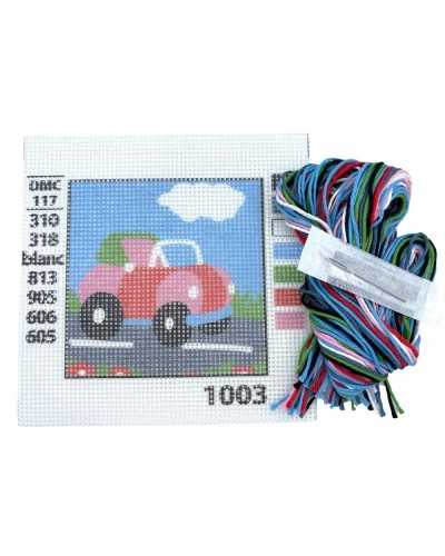 Half Point Drawing Picture 16x16 Cm Embroidery Skeins Kit
