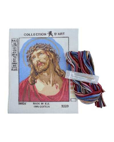 Picture Kit Aida Half Stitch + Skeins + Sacred Figure Needle