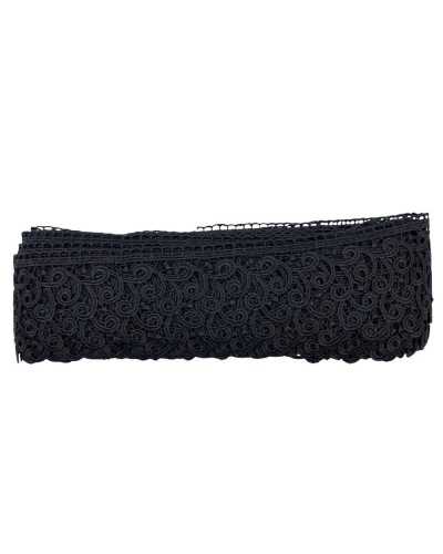 Passementerie Dentelle Macramé Broderie Tourbillon Festonné 7,5 Cm De Haut