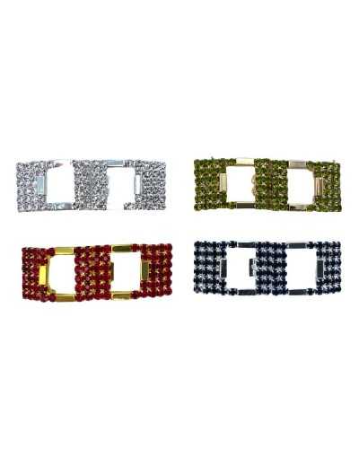 Froschhaken Metall Strass Haken Jacke Jacke elegant nähen 20x55 mm