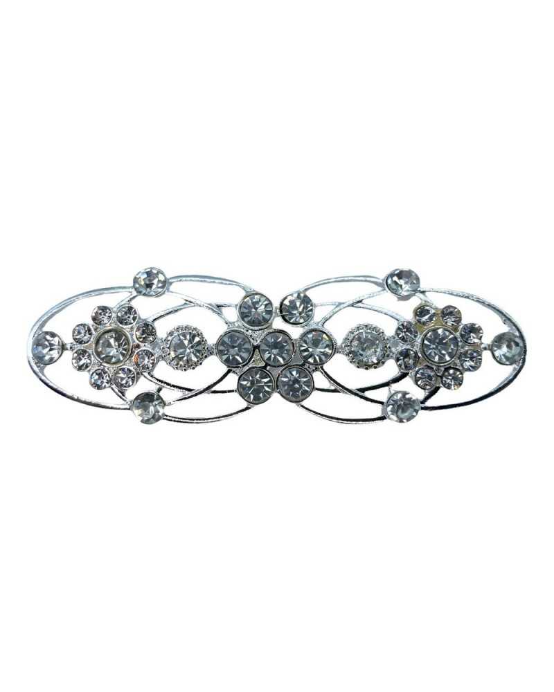 Alamaro Shiny Metal Hook Rhinestone Hooking Jacket Jacket Elegant Sewing 25x75 Mm