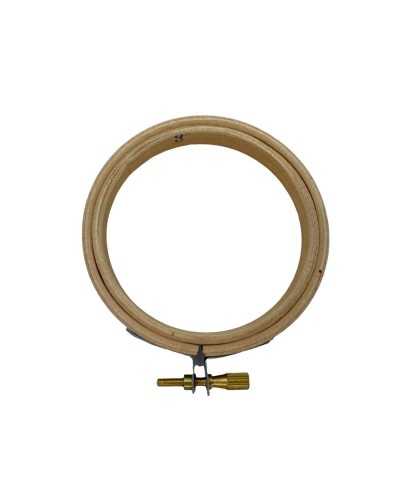Cadre de point de croix circulaire en bois pour broderie à la main Taille 3