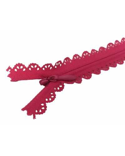 Cierre Cremallera Cadena Cremallera 3 Cinta Invisible Sangallo Algodón 22 Cm
