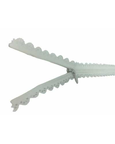 Zip Closure Zip Chain 3 Invisible Sangallo Lace Cotton Tape 22 Cm