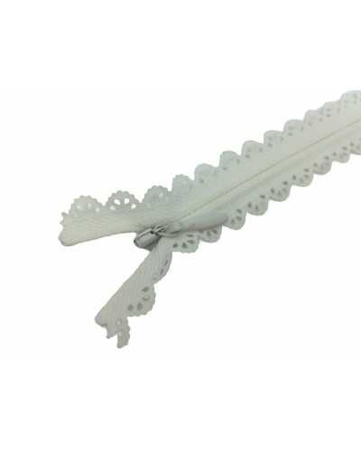 Zip Closure Zip Chain 3 Invisible Sangallo Lace Cotton Tape 40 Cm
