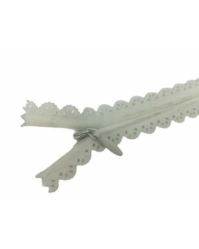 Fermeture Zip Chaine Zip 3 Invisible Sangallo Dentelle Ruban Coton 40 Cm