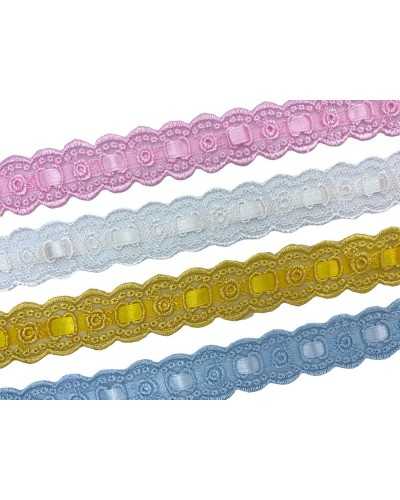 Trimmings Embroidered Tulle Passanastro Lace High 25 Mm