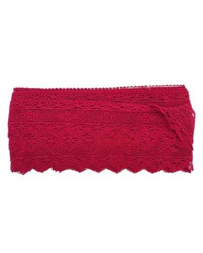Macramé Dentelle De Coton Passementerie Dentelle Festonnée Modèle Aux Bobines 4 Cm De Haut