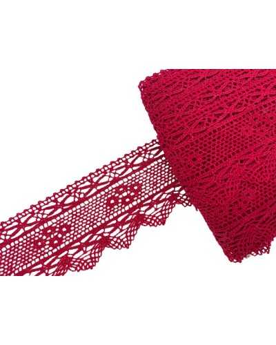 Passamaneria Merletto Cotone Macramé Modello Tombolo Pizzo Smerlato Alto 4 Cm