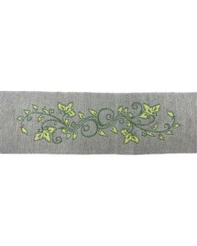 Trimmings Ribbon Tyrolean Gallon Raw Fabric Base Clover Branch Embroidery 5 Cm High