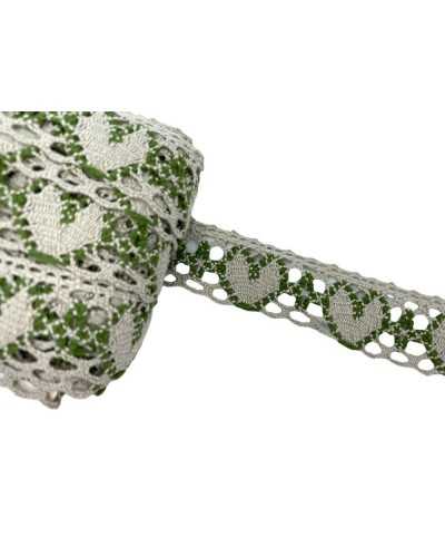 Garnituren Spitze Shabby Baumwollspitze Herz 2,5 cm hoch