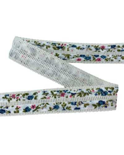 Trimmings Slalom Foldable Sbiego Provençal Flowers Cotton Print 2 Cm High
