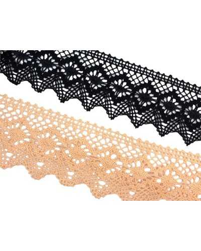 Passementerie Dentelle Aux fuseaux Coton Dentelle Pointe Haute 7 Cm