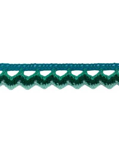 Shabby-Baumwoll-Spitzenbesatz, mehrfarbig, 1 cm