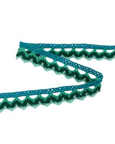 Shabby Cotton Lace Trimmings Multicolor Tack 1 Cm