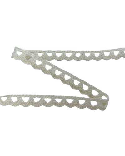 Peel strap lace lace scalloped cotton model tombolo headsters 8 mm high