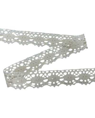 Spitze Spitze Spitze Tombollo Baumwolle Beige Fuselli High CM 2
