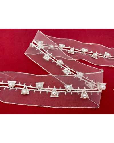 50cm Sleeping Trays Sleeping Based Dress Base Organza White Silk Pearl High 5cm