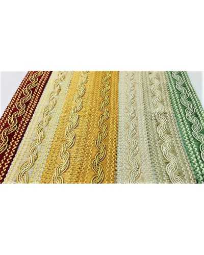 Besätze bedecken Spitze, geflochtener Rand, glänzende Kordel, 3 cm hoch