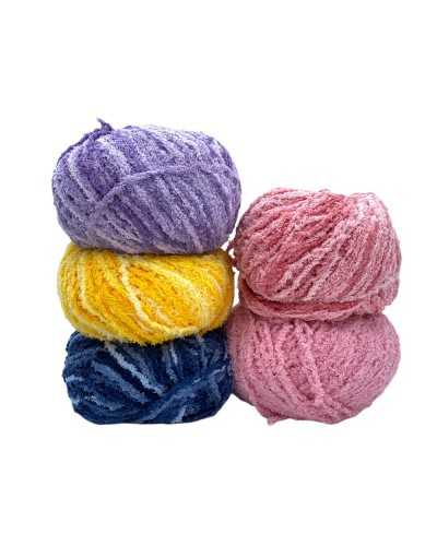 Wool chenille gradient puppy river stirrini three stars 50 grams
