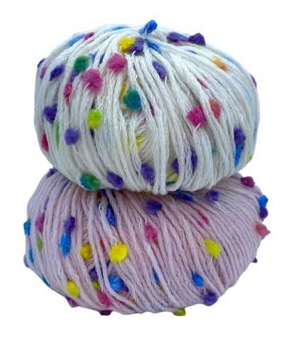 Wool Smile Pon Pon Multicolor Bouclè Mafil 50 gr Ferri 4 4.5