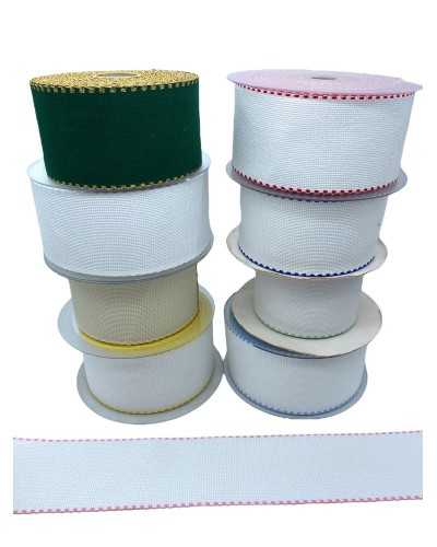 Cinta Borde Canvas Aida Cross Stitch 55 Agujeros Altos 7 cm