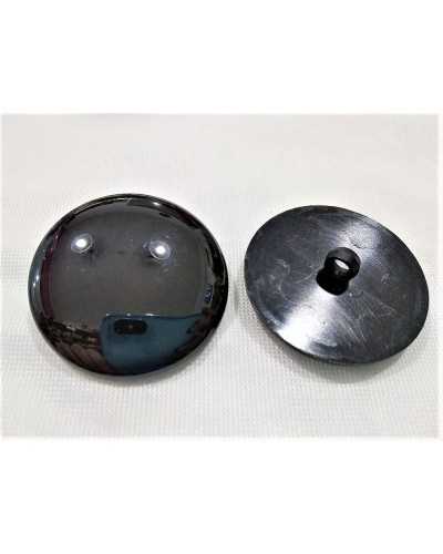 Bottone Mezza Perla Tondo Resina Lucido Misura 60 - Mm 38