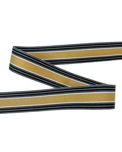 Pollages caoutchouc lignes de grose grose beige noir blanc orange haute 25 mm