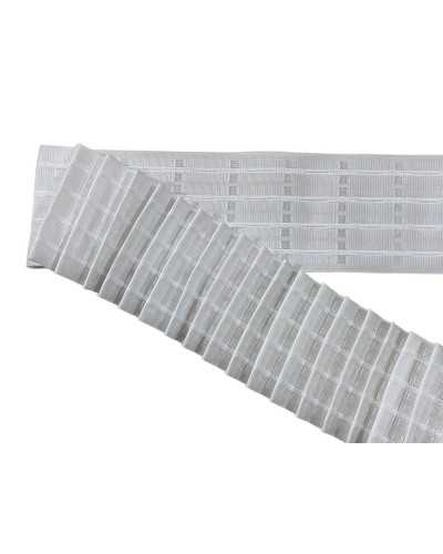 Curriccuta ribbon Relogue white multipockets 4 threads high 10 cm