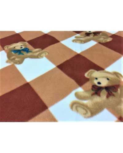 Tissu polaire anti-boulochage Rhombus avec ours en peluche imprimé hauteur 150 cm