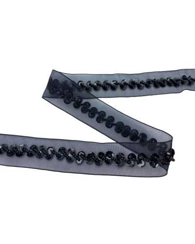 Boats Board Board Board Traszzo Base Organza Embroidery Sequined Faceted Beads 2.5 cm High
