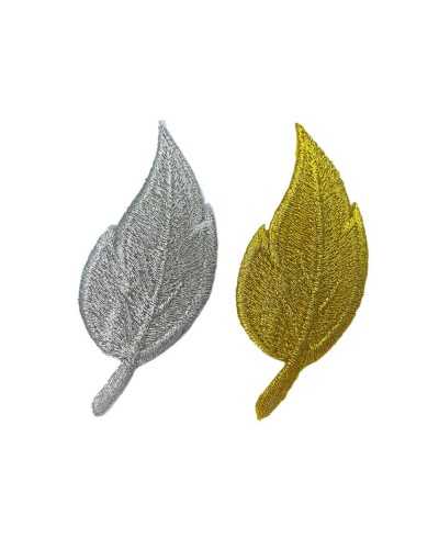 Patch de aplicación Thermoadhesive Bordhesive Leaf Hoja de hoja 6x2.5 cm