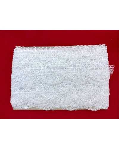 18.70 MT Piazza Dentelle Tulle Brodée Dentelle Brodée 3cm