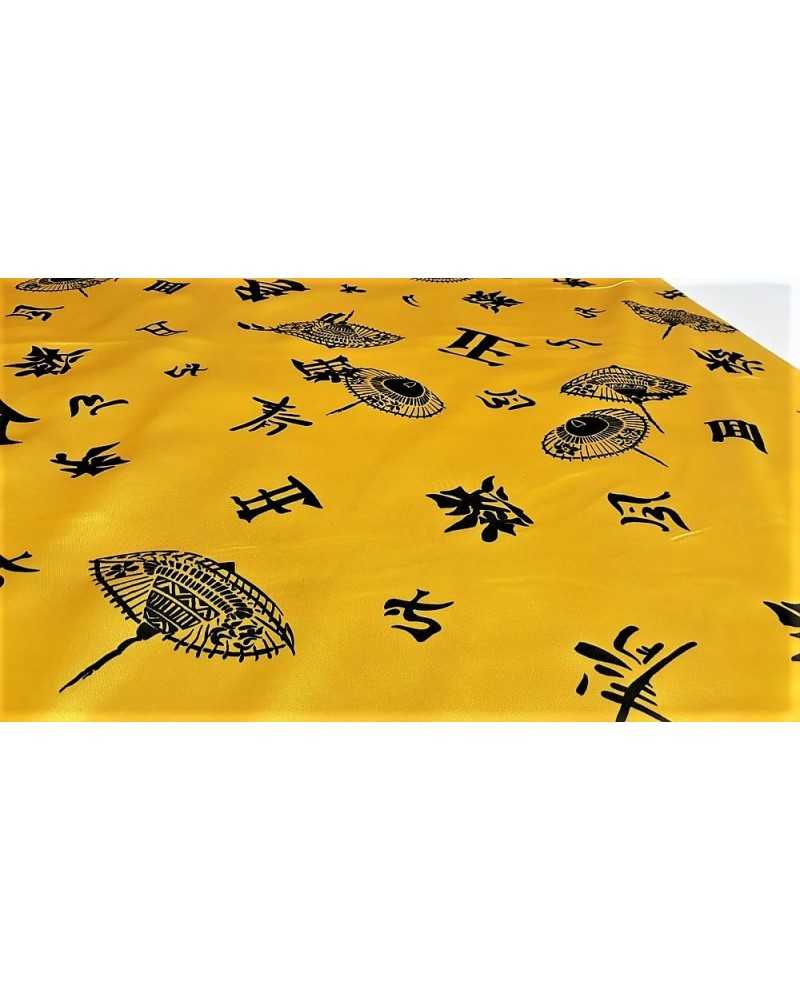 Tela satinada de carnaval con estampado chino de 150 cm de alto