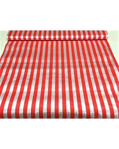 Carnival satin fabric printed striped pirate clown 150 cm high