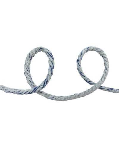 Braided cord trimmings 3 garments white cotton colored gradient milk 6 mm