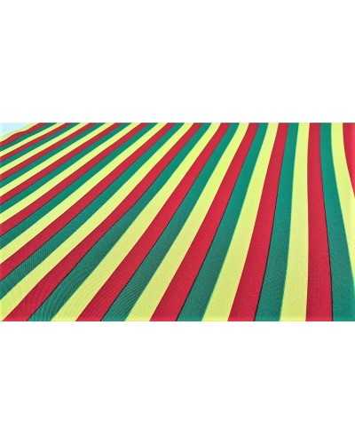 Semi-elastic comfort fabric carnival small stripe print 150 cm high