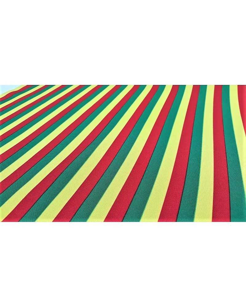 Halbelastischer Komfortstoff Karneval kleiner Streifendruck 150 cm hoch