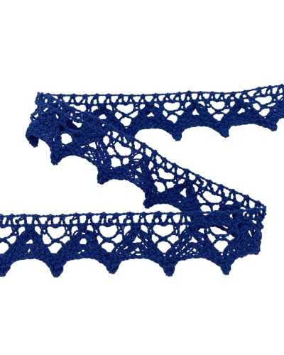 Lace trimmings tombolo lace tall blue cotton tall 2 cm