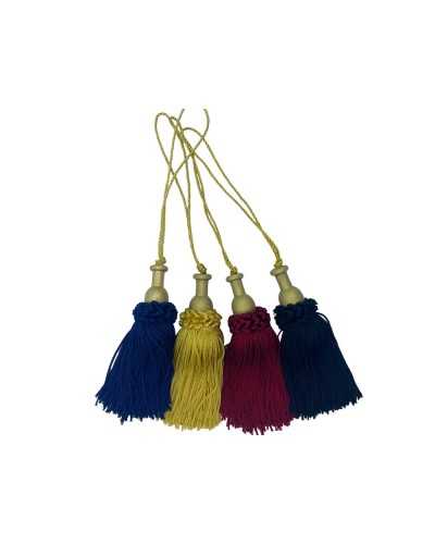 Trimmy Flat Trucks Tassel Pom Pon Lord Gold Lurex Knob Wood Lacquered Gold High 11cm