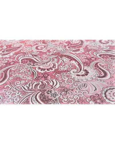 50 cm Yarn-dyed brocade fabric glossy base in cashmere model satin 140 cm high