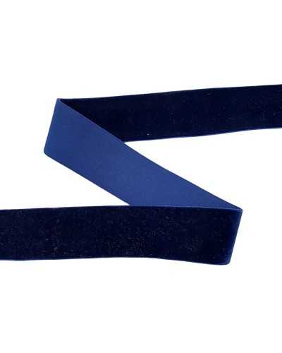 50 cm Gallone-Zutraten-elastisches Band Samt Hand Seidenblau hohe 4 cm