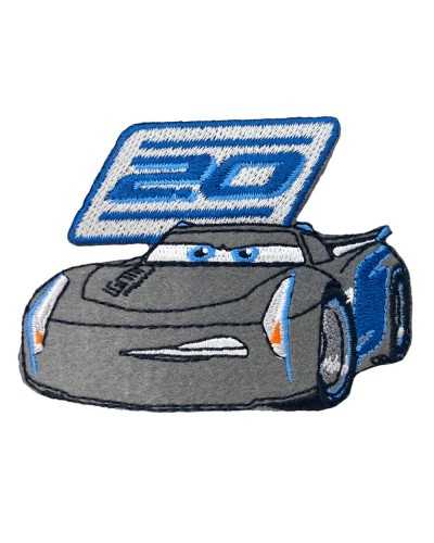 Teefutteranwendung Stickerei-Cartoon-Figur-Autos grau 20 Patch 8x6 cm