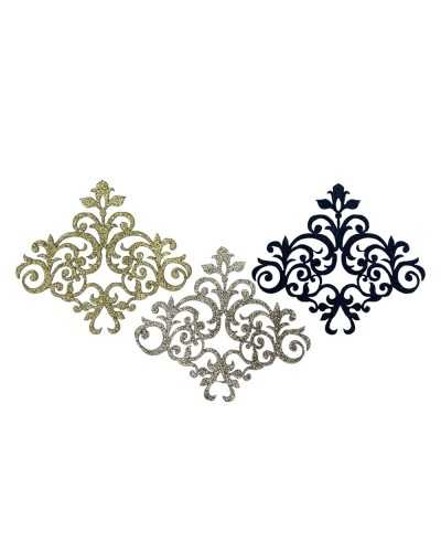 Anwendungsmode Thermoadessive Glitter Patch Lurex cropped 7x8 cm
